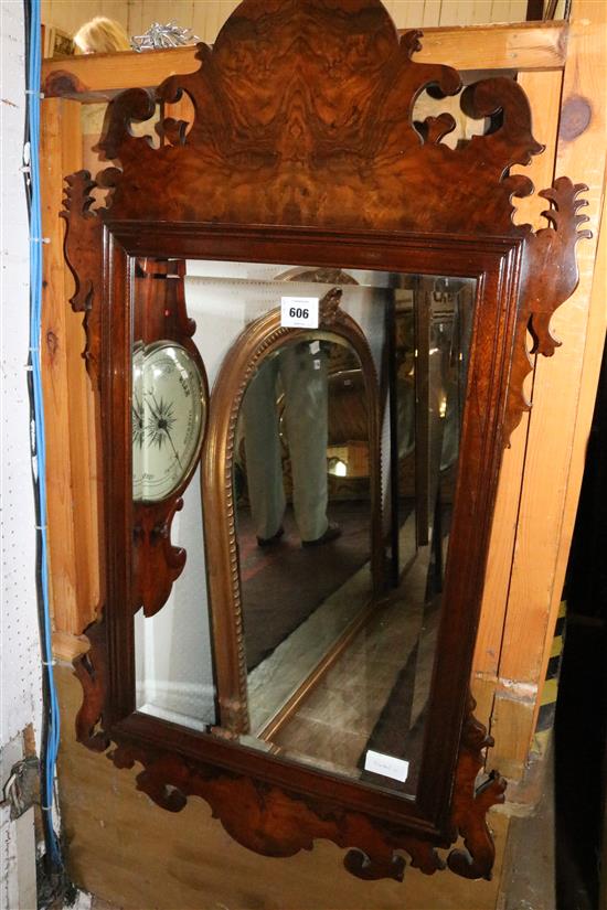 Fret framed mirror
